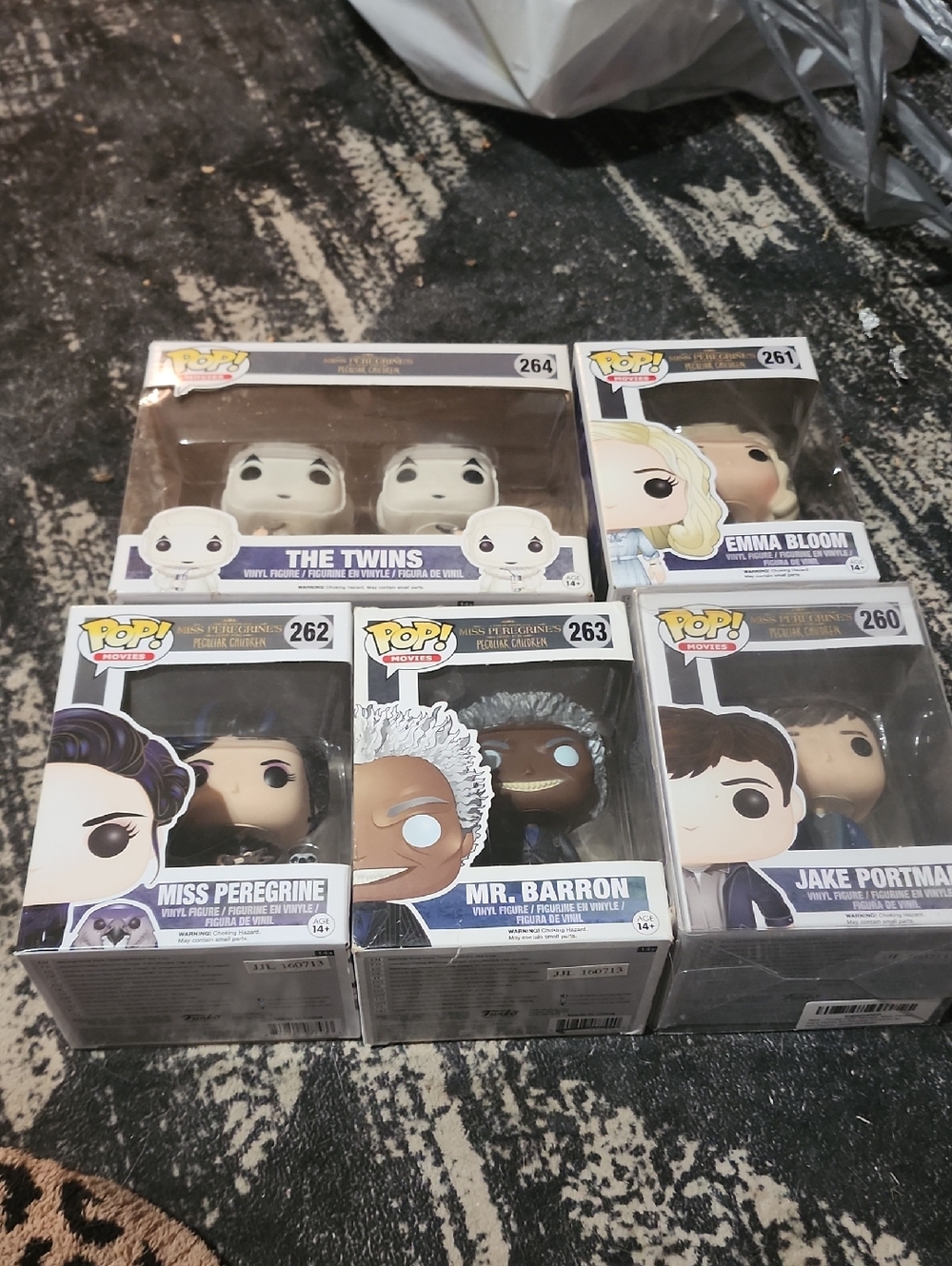 Funko Pop Set of Miss Peregrines Home For Peculiar Children.